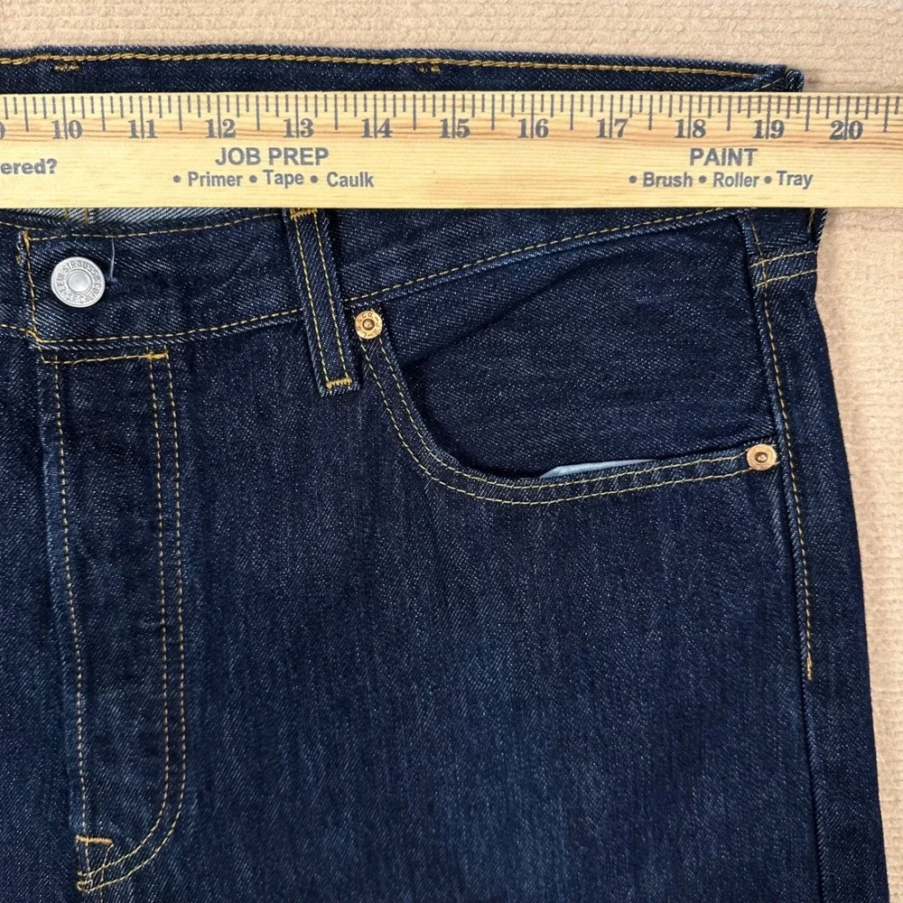 Levis 501 Jeans NWT Mens 38x36 Original Fit Straight Leg Dark Wash Indigo Denim